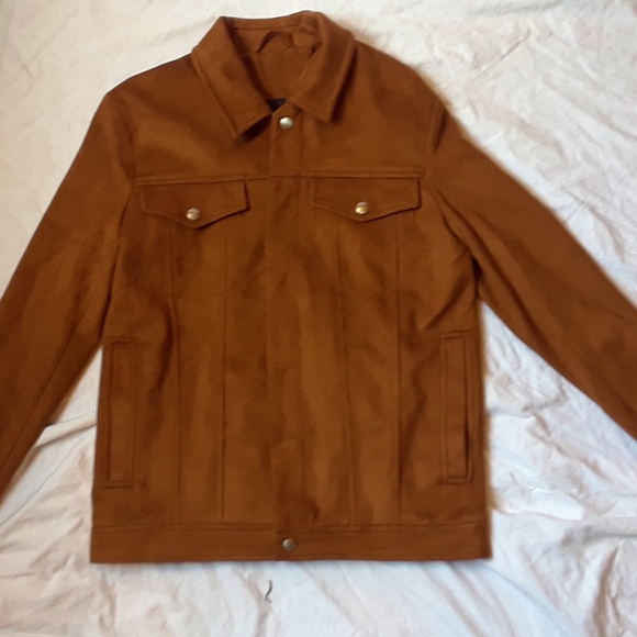 Topman Brown Bomber Jacket men’s XXS - Picture 2 of 7